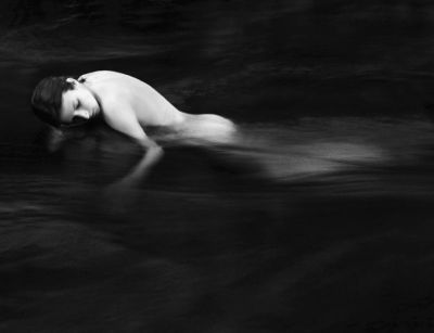 Woman at river sm